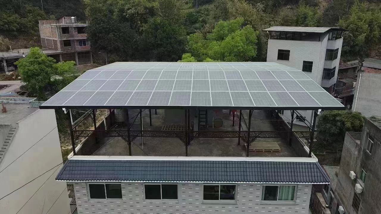 渑池15kw+10kwh自建别墅家庭光伏储能系统